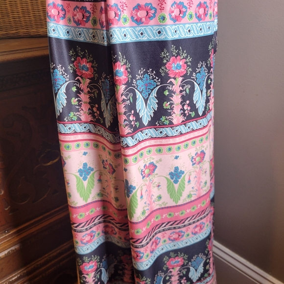 VINTAGE KORET OF CALIFORNIA 70'S FLORAL MAXI SKIRT - Picture 4 of 7